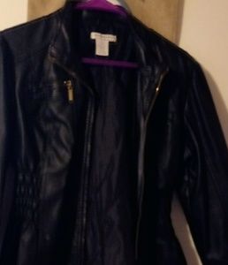 Body central Black faux leather jacket